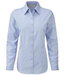 Russell Collection Lady LS H'Bone Shirt